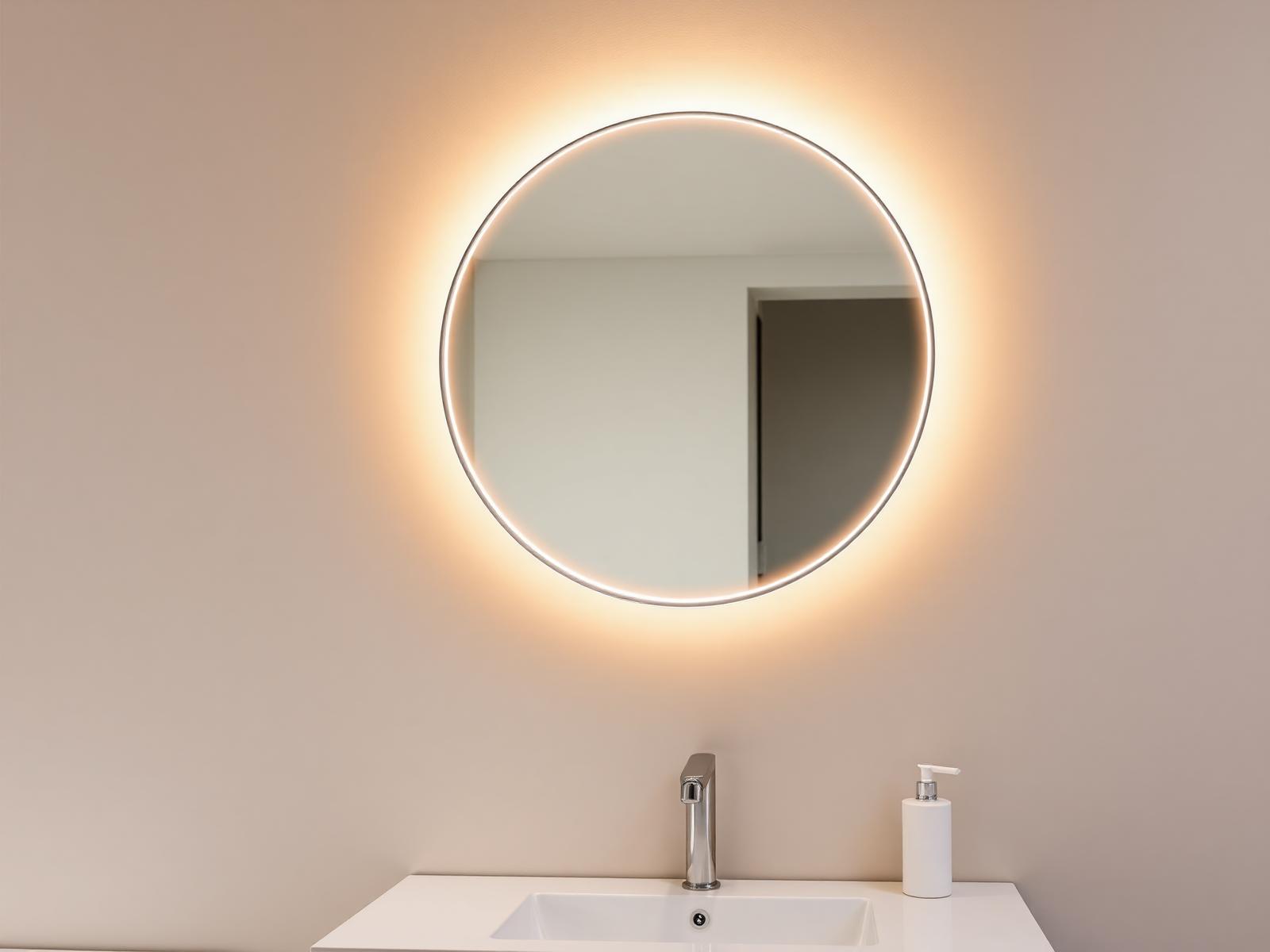 Espelhos e espelhos com LED — imagem ilustrativa